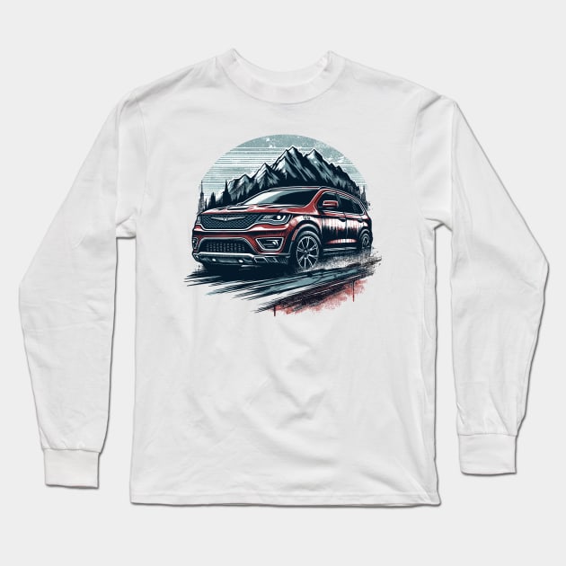 Chrysler Aspen Long Sleeve T-Shirt by Vehicles-Art